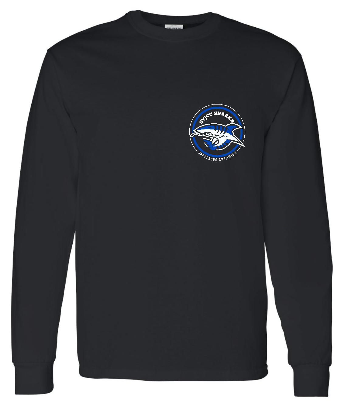 SYJCC Sharks Long Sleeve Shirt - Small Logo